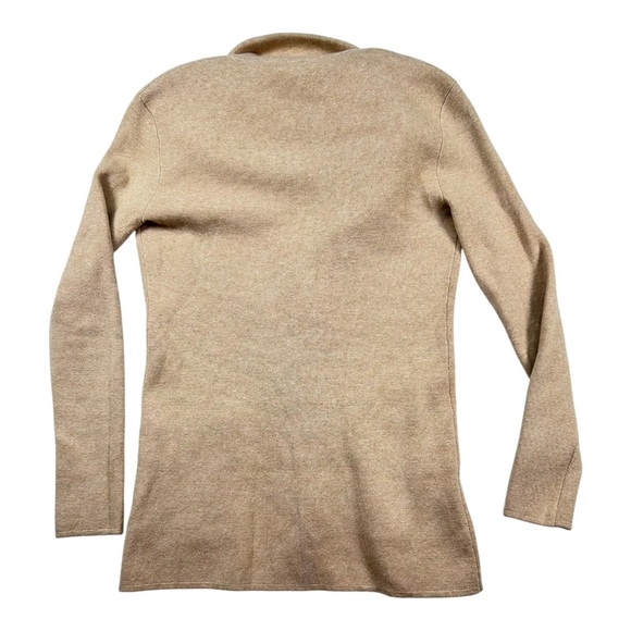 J.Crew Mercantile Tan Knit Blazer Jacket Women’s XXS  Button Front 100% cotton - Picture 3 of 13